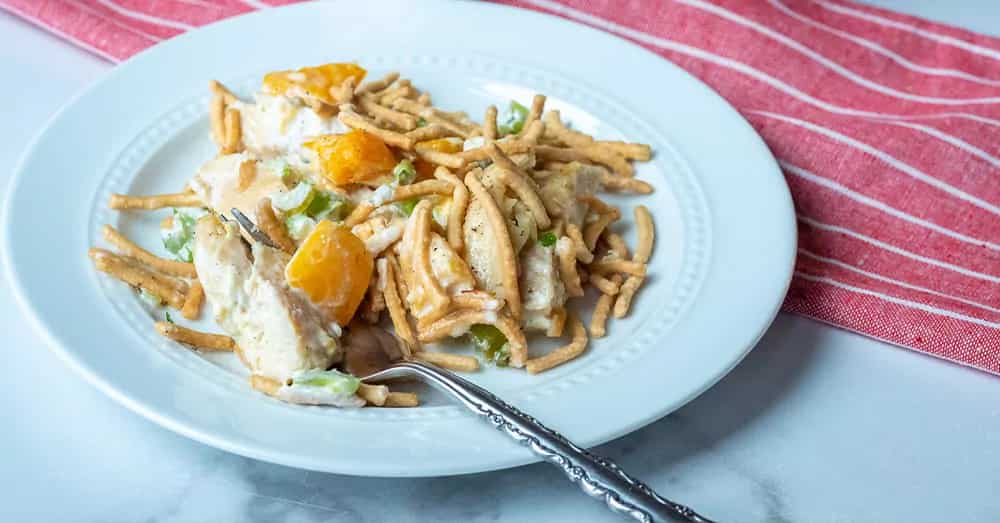 How to make Baked Chicken Peach Salad Recipe