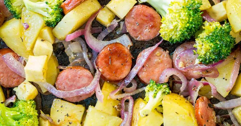 Honey Garlic Sheet Pan Kielbasa