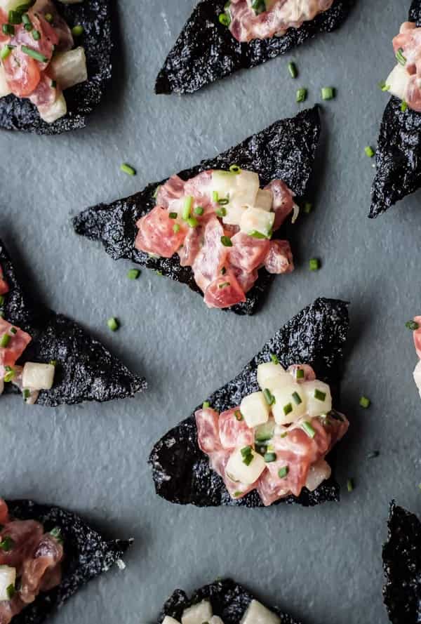 How to make Tuna Tartare With Nori Chips Recipe