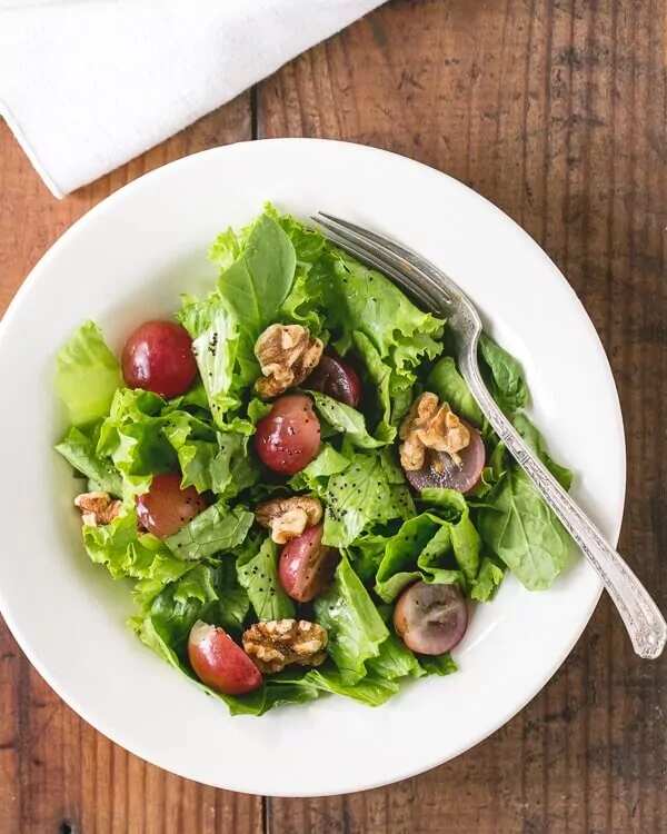 Grape Salad With Walnuts & Poppyseed Dressing Recipe