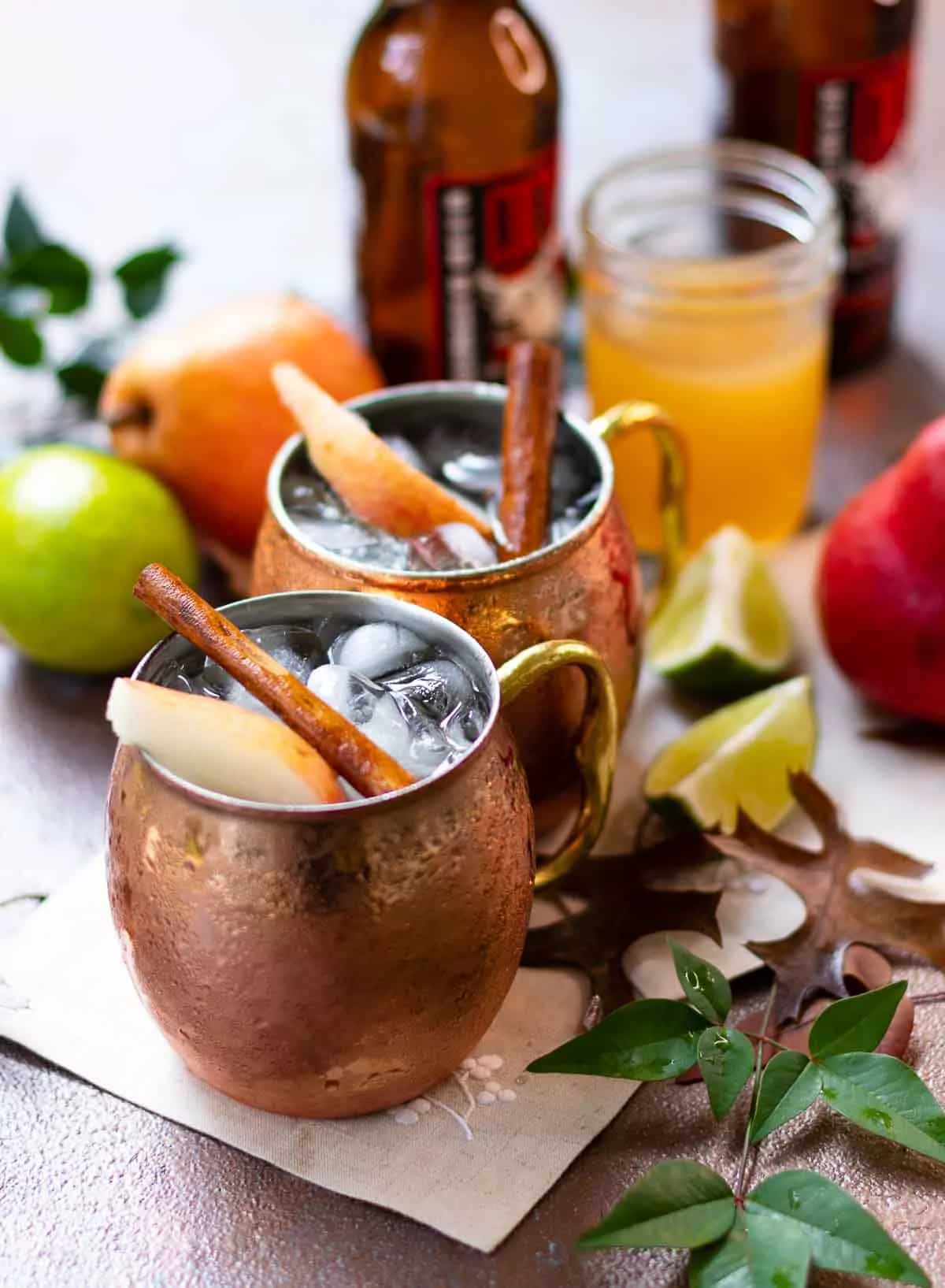 How to make Spiced Pear Moscow Mule Recipe