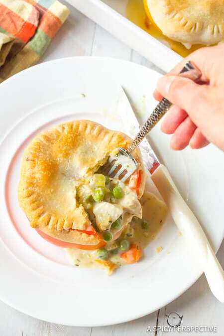 Chicken Pot Pie Stuffed Peppers