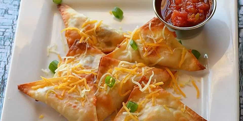 How to make Baked Jalapeno Chicken And Cheese Wontons Recipe