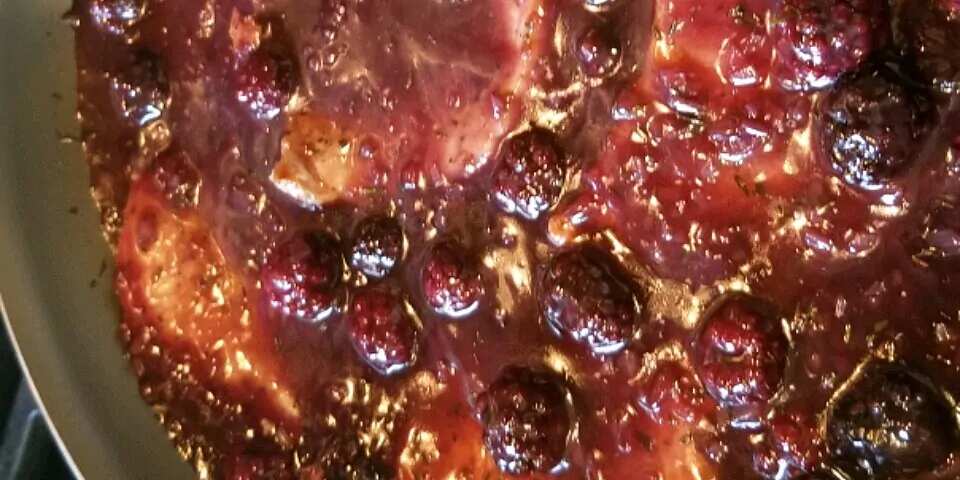 Pork Chops With Blackberry Port Sauce