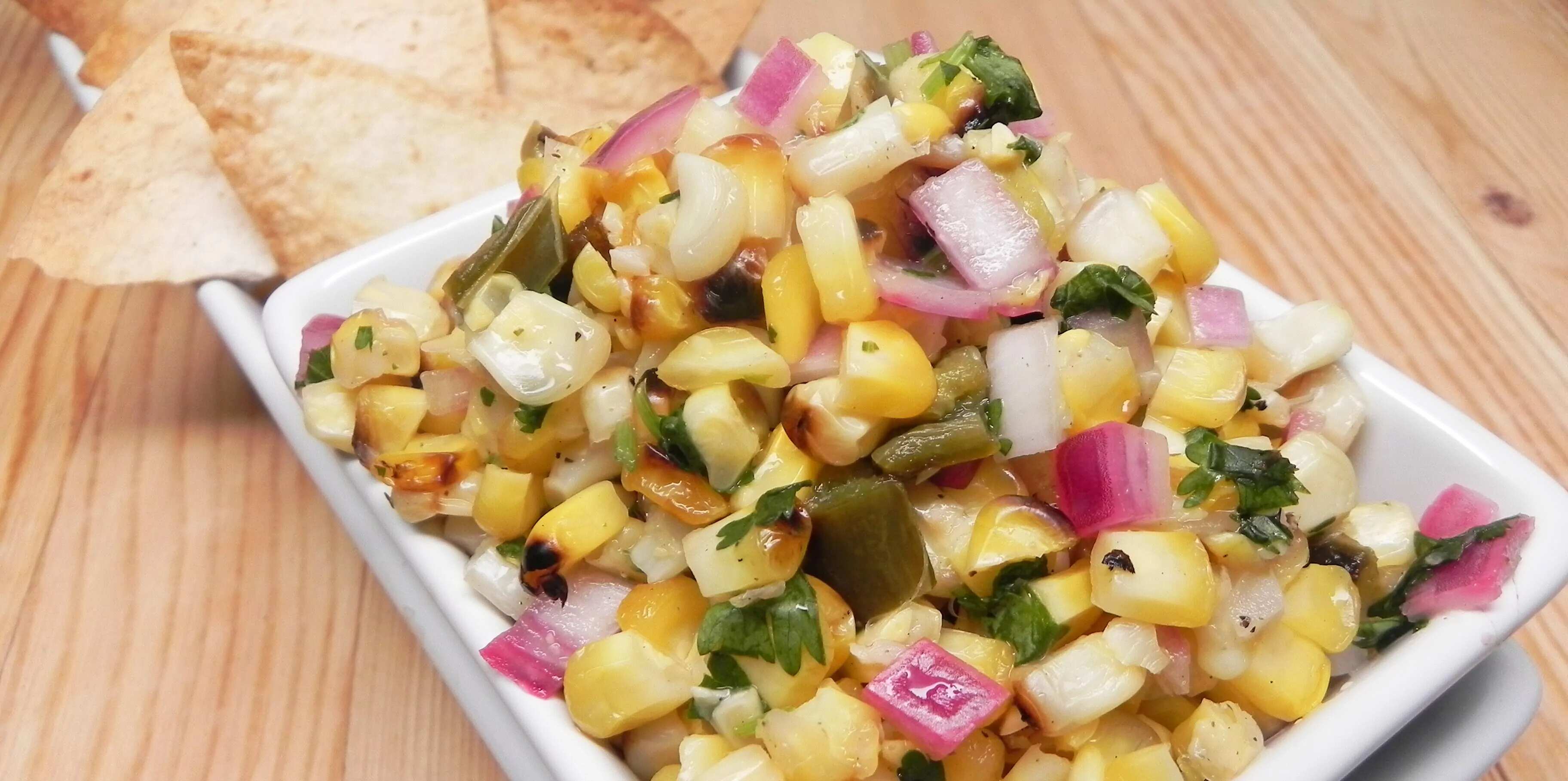 How to make Roasted Corn And Jalapeno Salsa Recipe