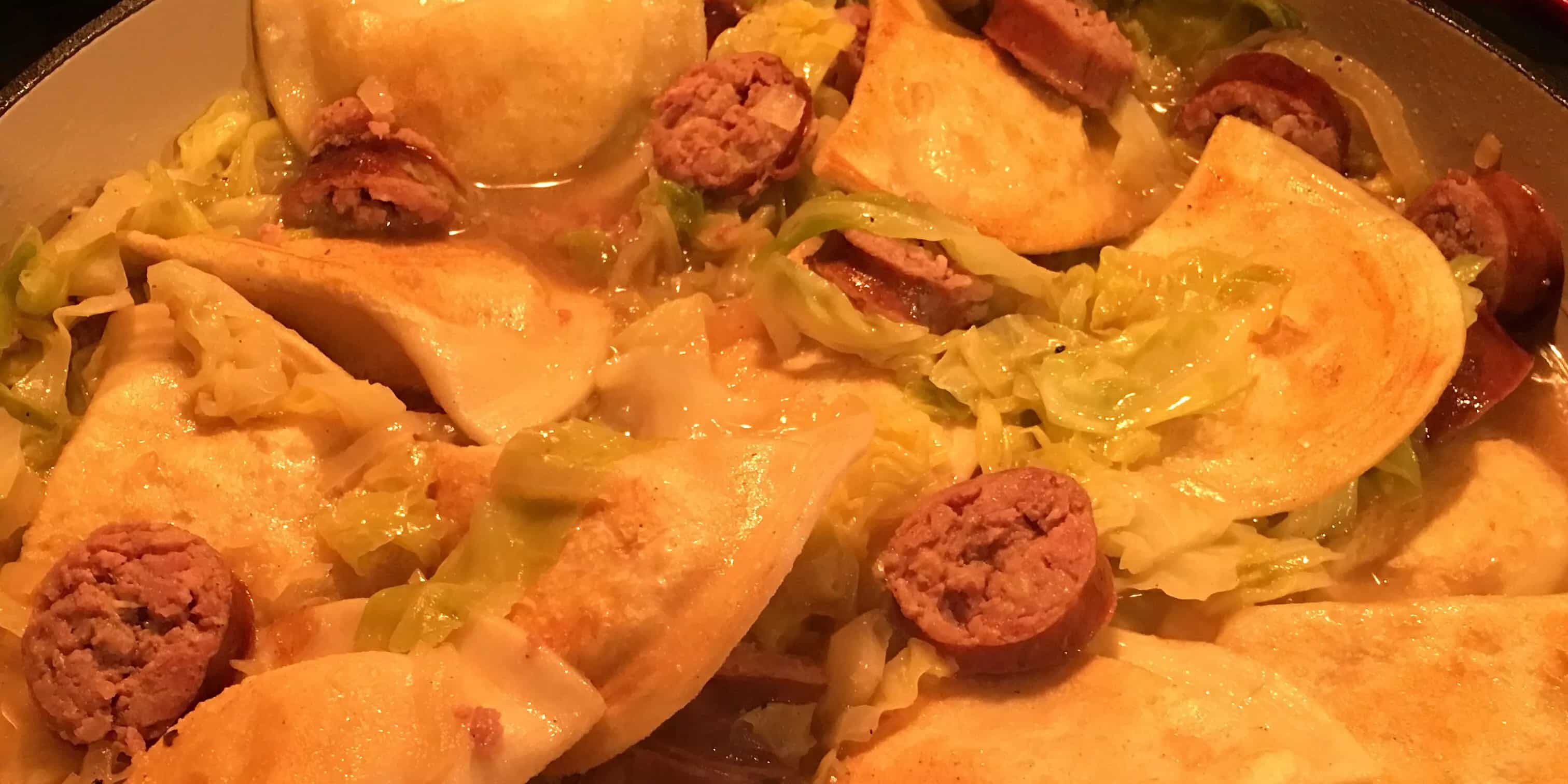 How to make Polish Sausage And Pierogy Haluski Recipe