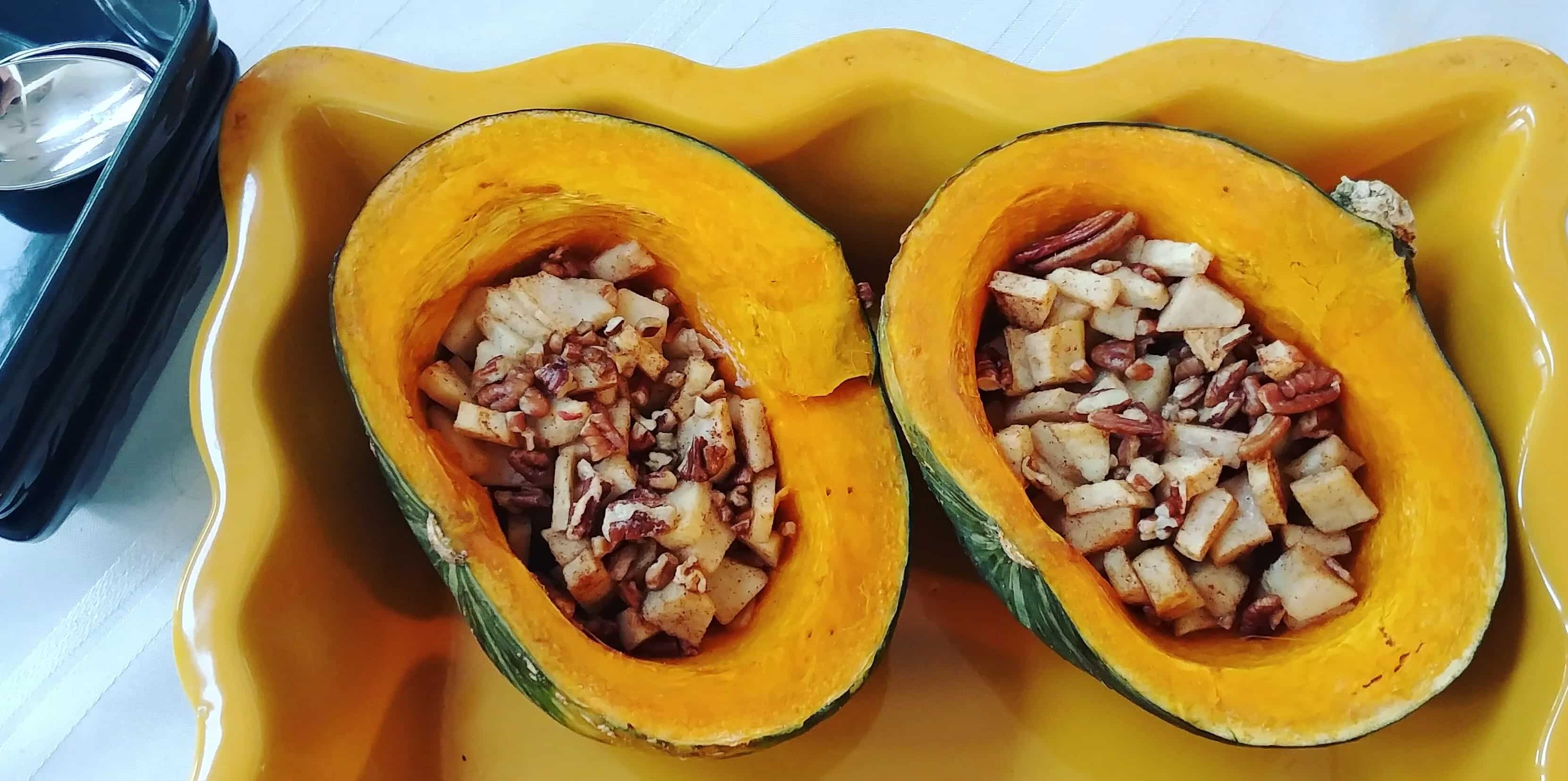 How to make Buttercup Squash With Apples And Pecans Recipe