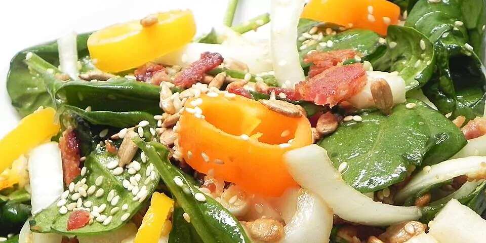 How to make Sweet And Sour Spinach Jicama Salad Recipe