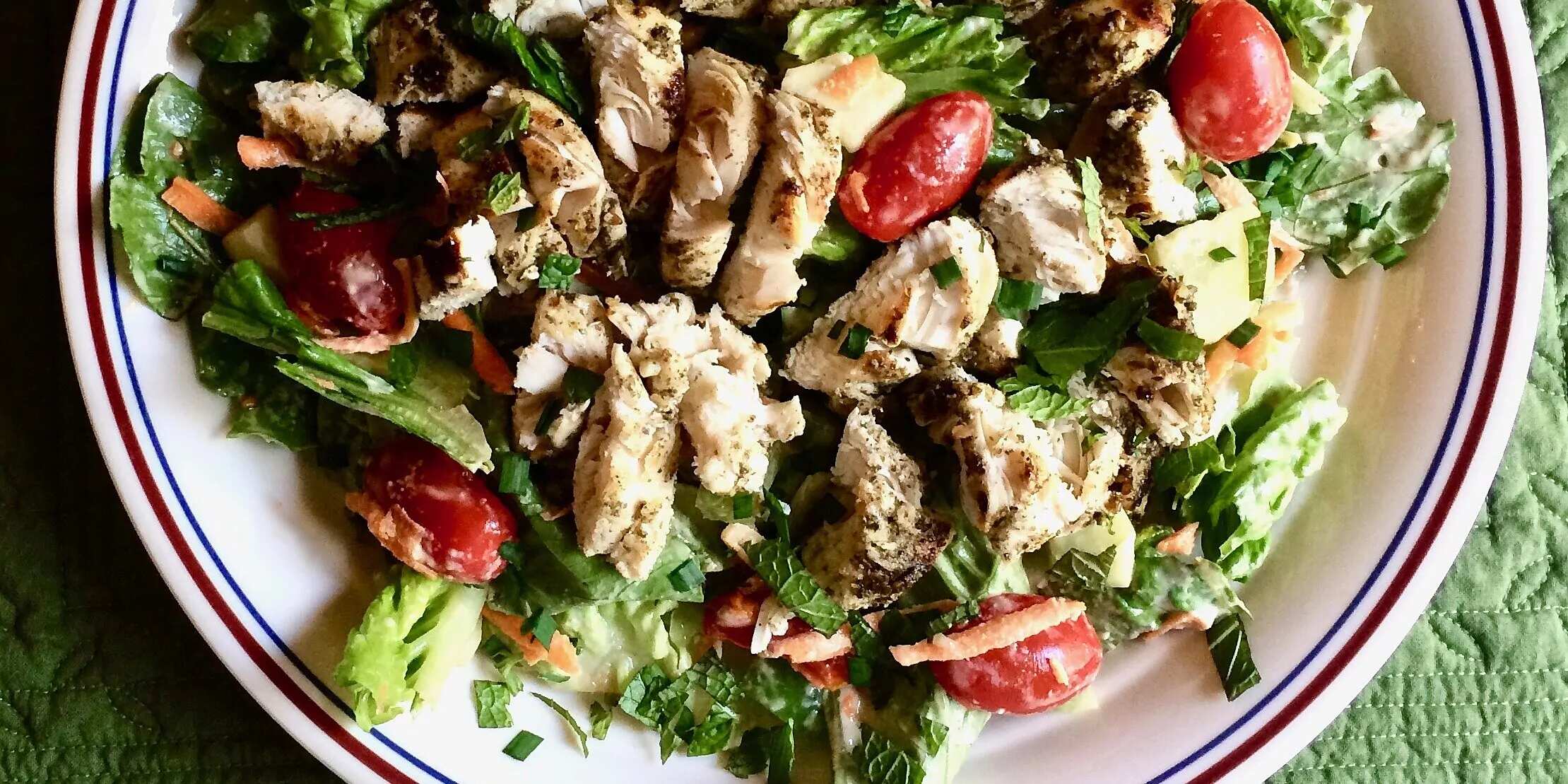 How to make Zaatar Chicken Salad With Lemontahini Dressing Recipe