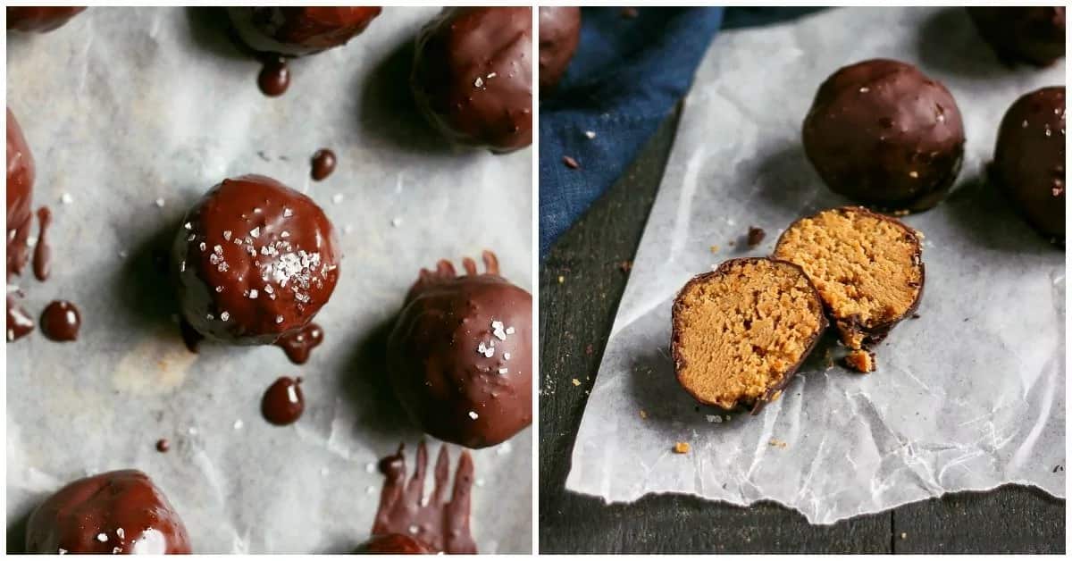 How to make Crispy Toasted Quinoa Chocolate Peanut Butter Truffles Recipe