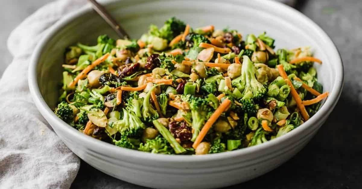 How to make Vegan Curried Broccoli Chickpea Salad Recipe
