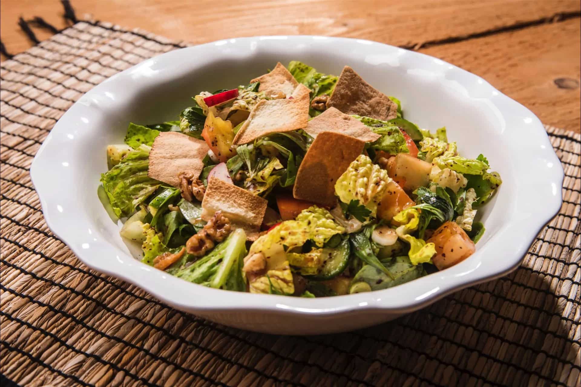 How to make Lebanese Fried Bread Salad Recipe