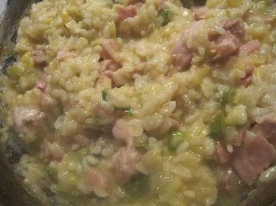 Baked Chicken And Sweet Corn Risotto