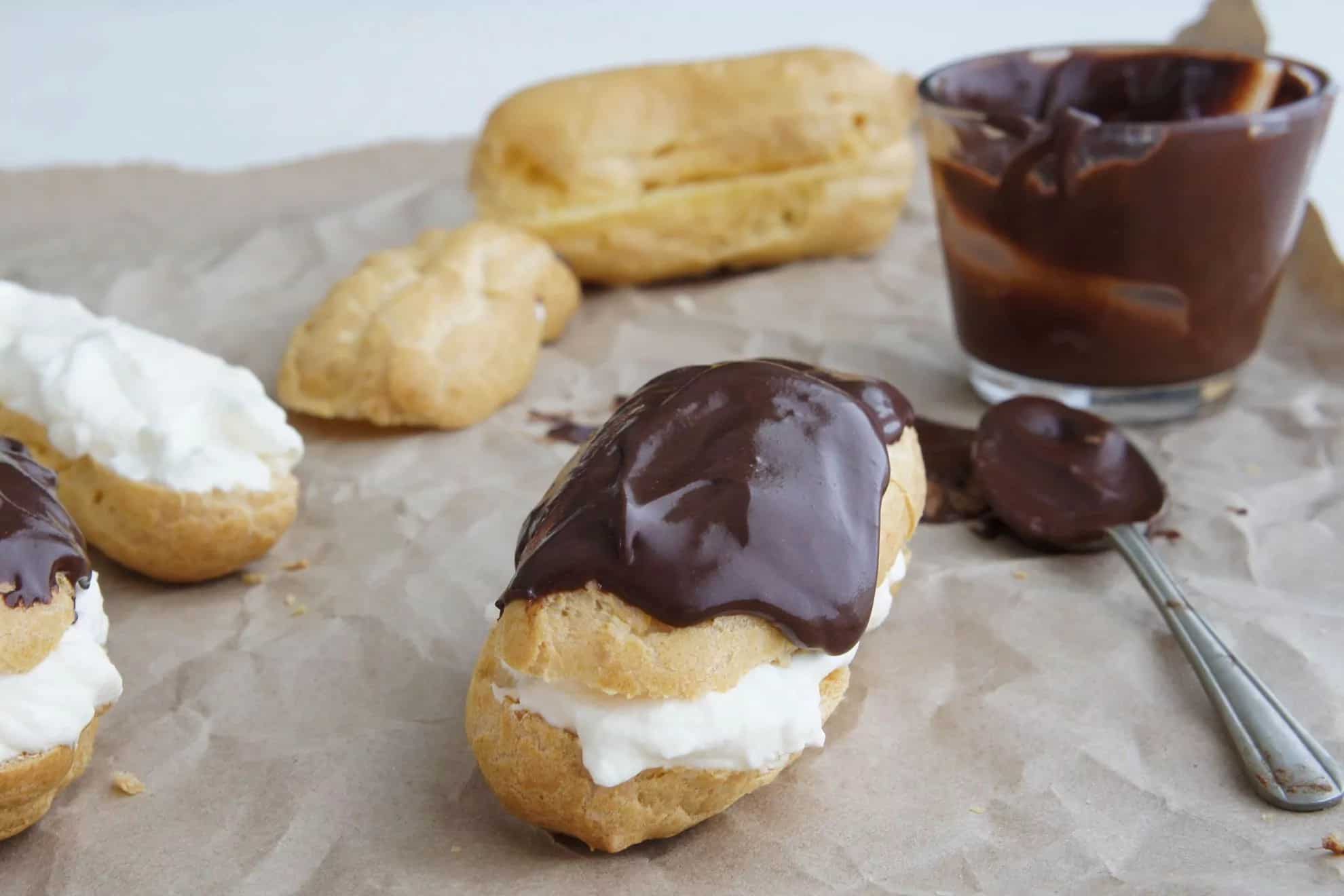 How to make Chocolate Eclairs Recipe