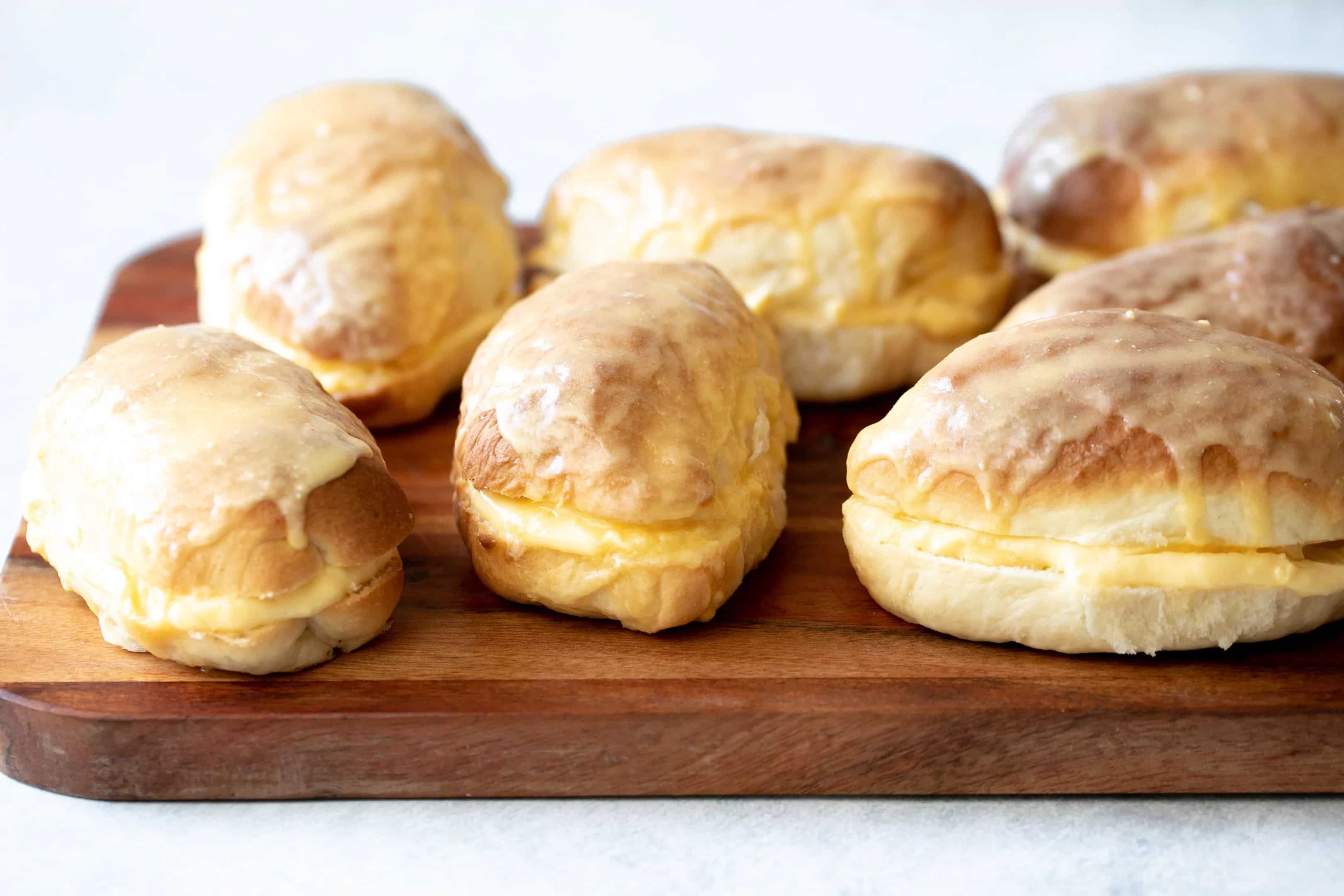 How to make Custard Cream Finger Buns Recipe