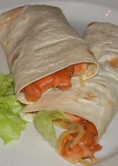 How to make Ham And Bean Burritos Recipe