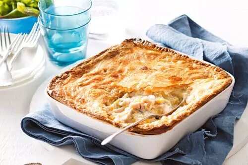 Chicken Leek And Corn Pie
