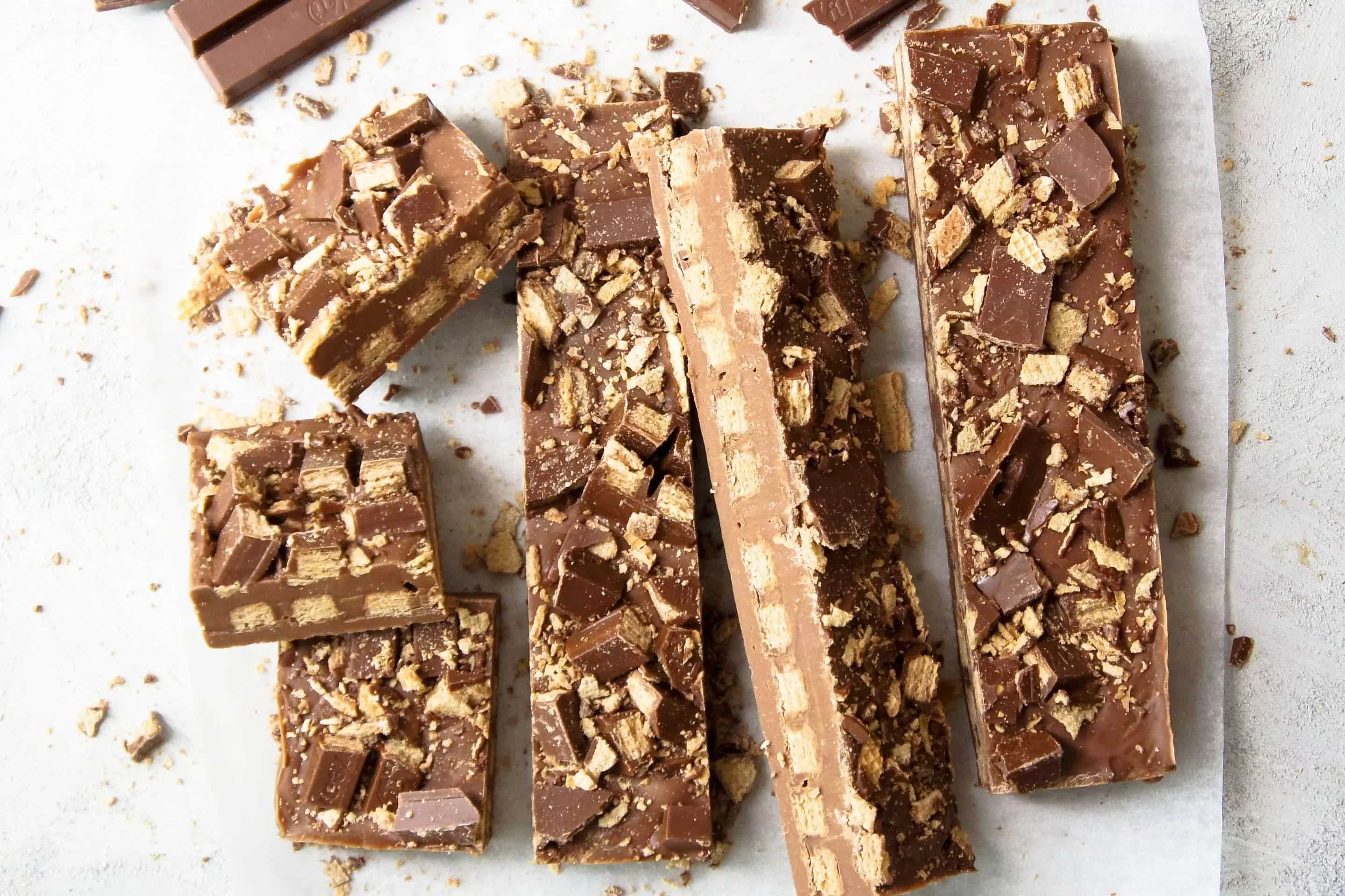 How to make Kit Kat Fudge Slice Recipe