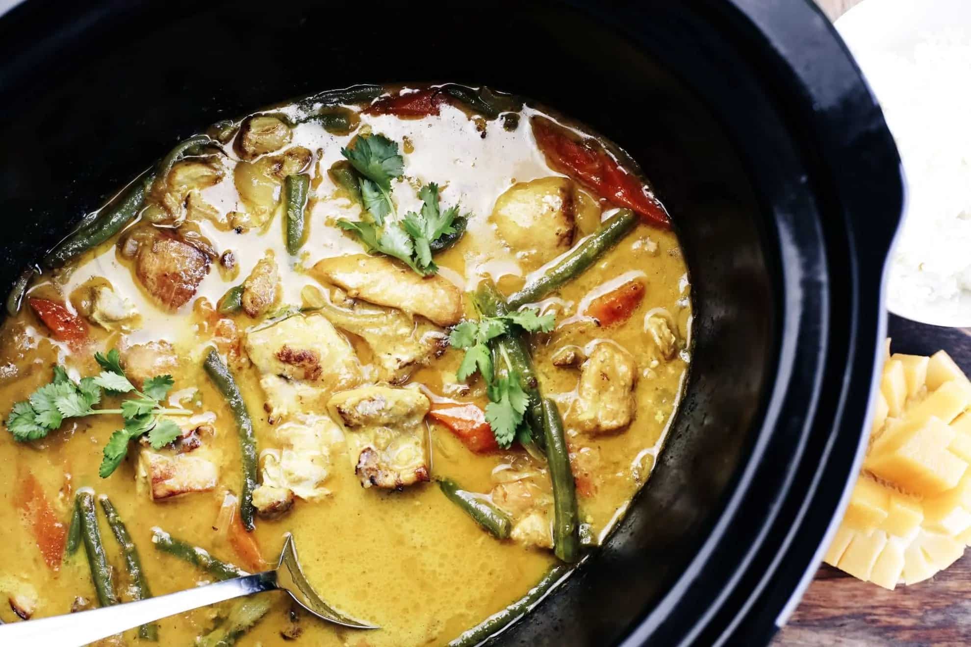 How to make Mango Chicken Slow Cooker Curry Recipe