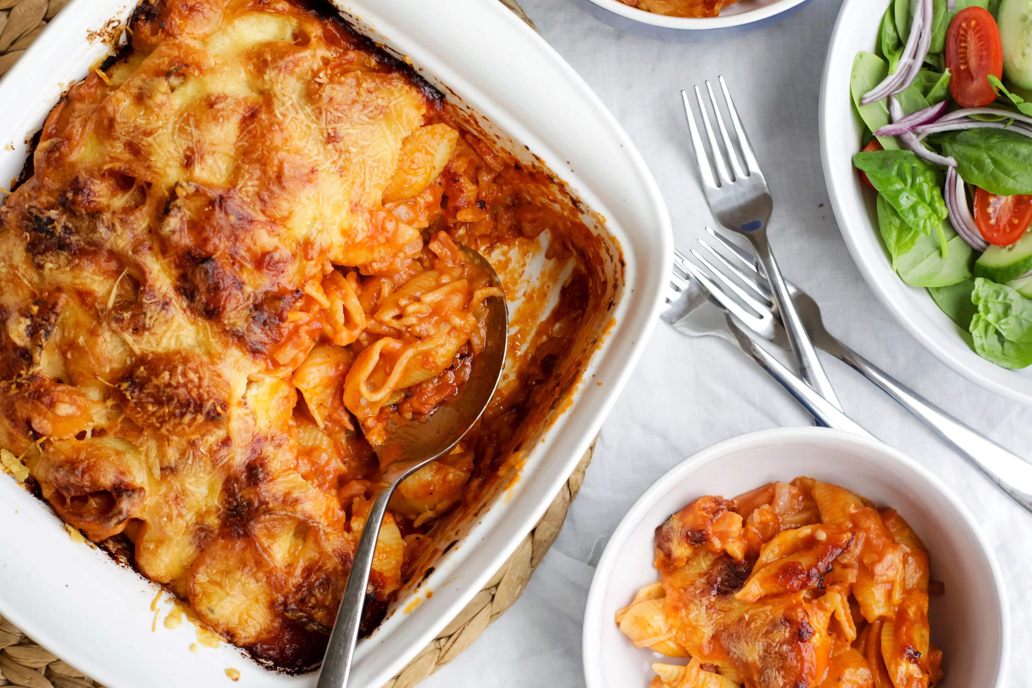 How to make Tomato Soup Pasta Bake Recipe