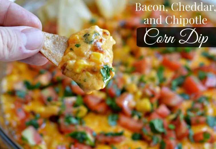 Bacon, Cheddar, And Chipotle Corn Dip