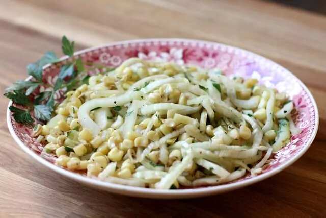 Lemon Fresh Fennel And Corn Skillet