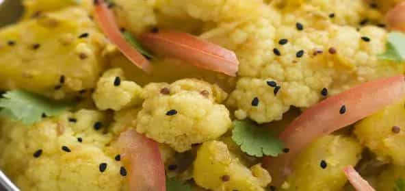 How to make Gobi Mutter Adraki Recipe