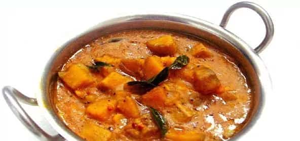 How to make Raw Banana Tangy Gravy-vazhakkai Puli Kootu Recipe