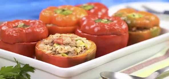 How to make Stuffed Capsicum With Mushroom Sauce Recipe