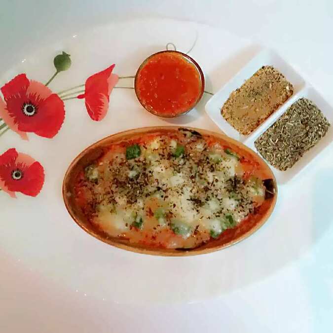 1 Minute Microwave Pizza