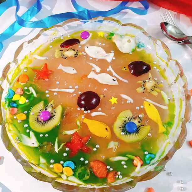 Aquarium pudding