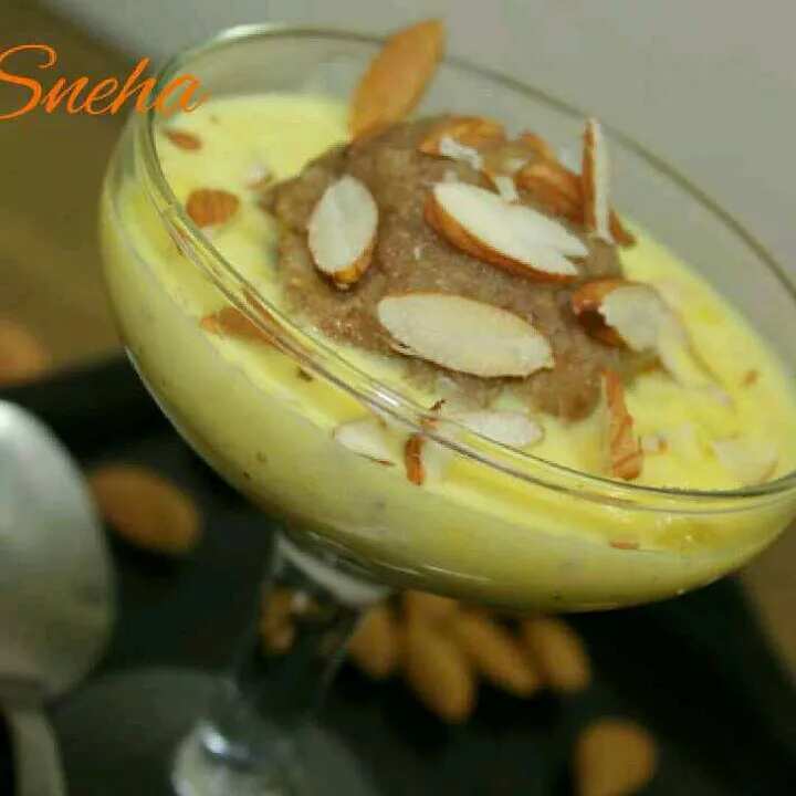 How to make Badam Khuskhus Halwa With Kesar Rabdi Recipe