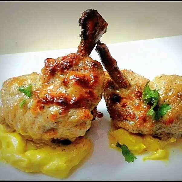 Badshahi Murgh Lollipop With Mango Reduction