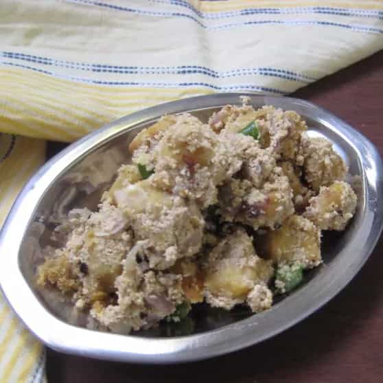 How to make Besan Bora Posto Recipe