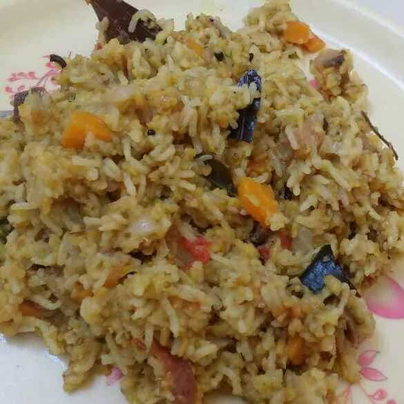 How to make Bhaja Muger Dal Khichuri Recipe