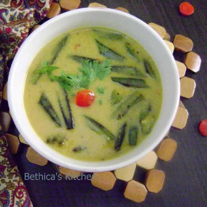 How to make Bhindi Kadhi (okra In Yoghurt Sauce) Recipe
