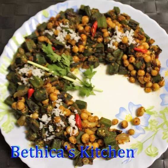 How to make Bhindi Matar Stir Fry Recipe