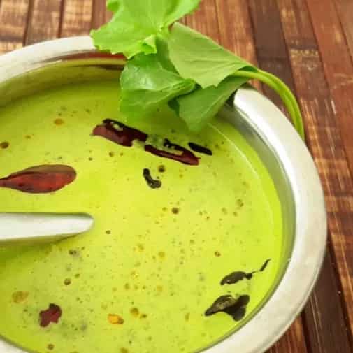 How to make Brahmi Leaves Thambli Recipe