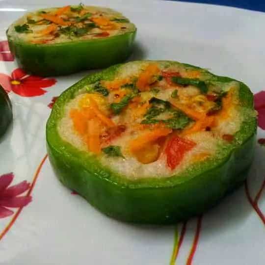 How to make Capsicum Ring Uttapam !! Recipe