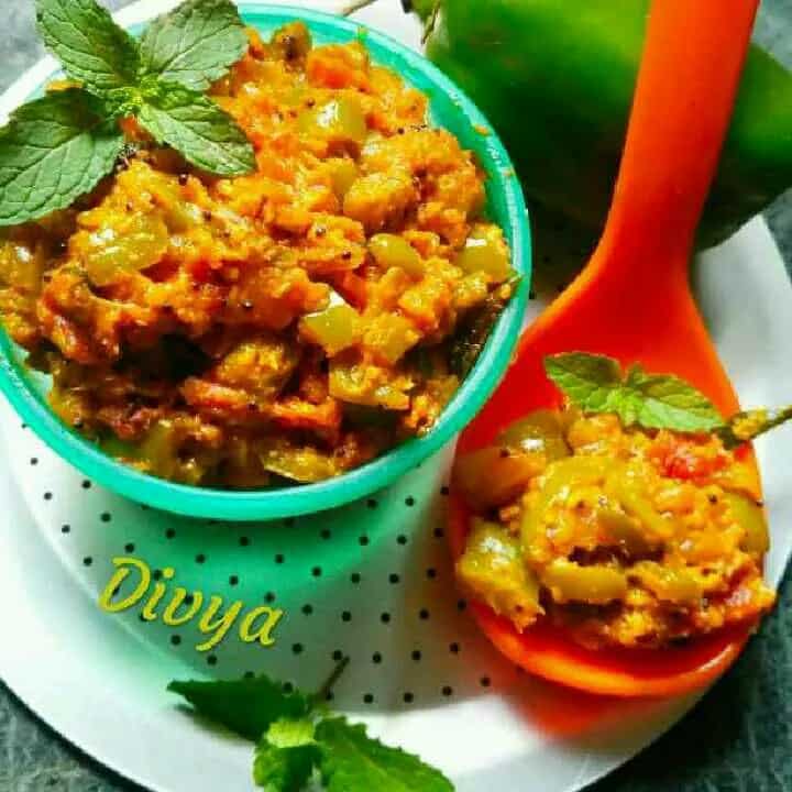 How to make Capsicum Tomato Bhaji Recipe