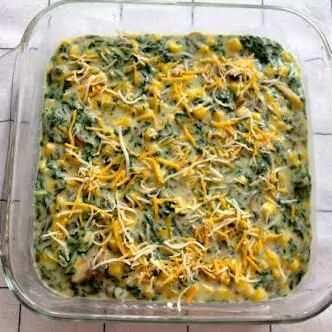 Chicken mushroom corn bake