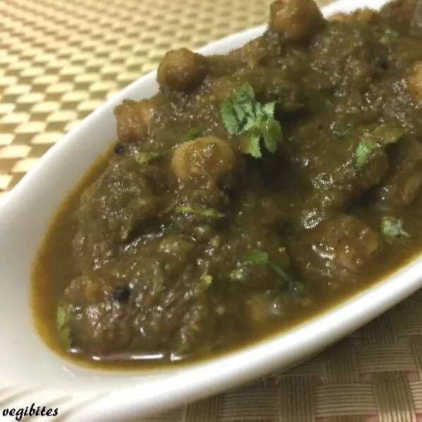 How to make Chola Palak Recipe