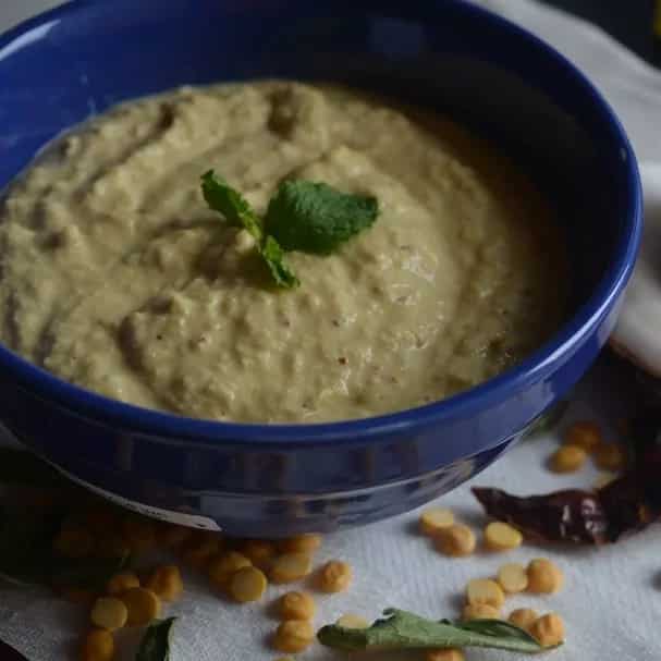How to make Coconut & Roasted Chana Dal Chutney Recipe Recipe