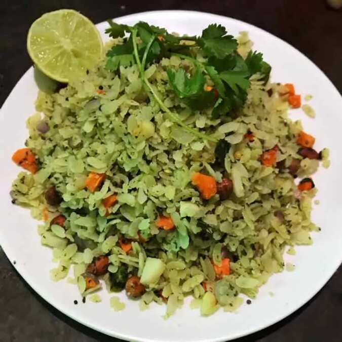 Coriander poha