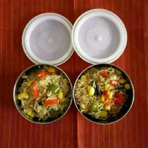 Corn Capsicum Pulav
