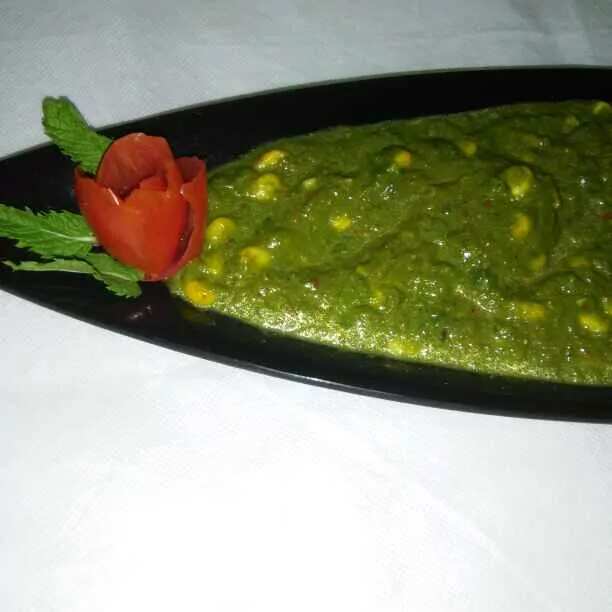 Corn palak
