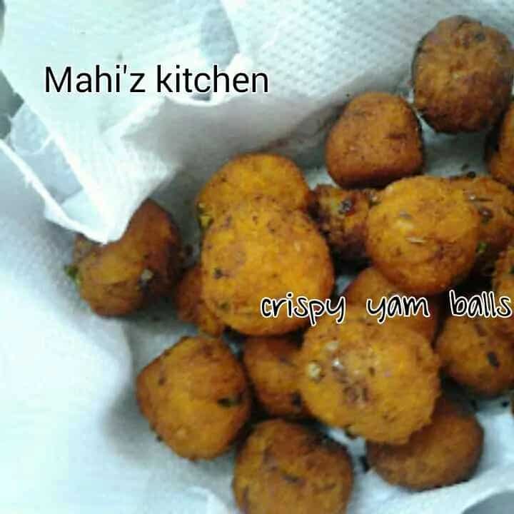 How to make Crispy Yam Balls Recipe