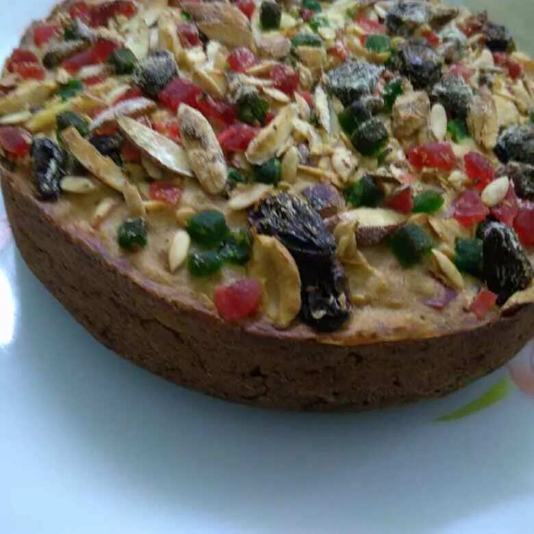 How to make Dry Fruits And Fruits Cake In Pressure Cooker Recipe