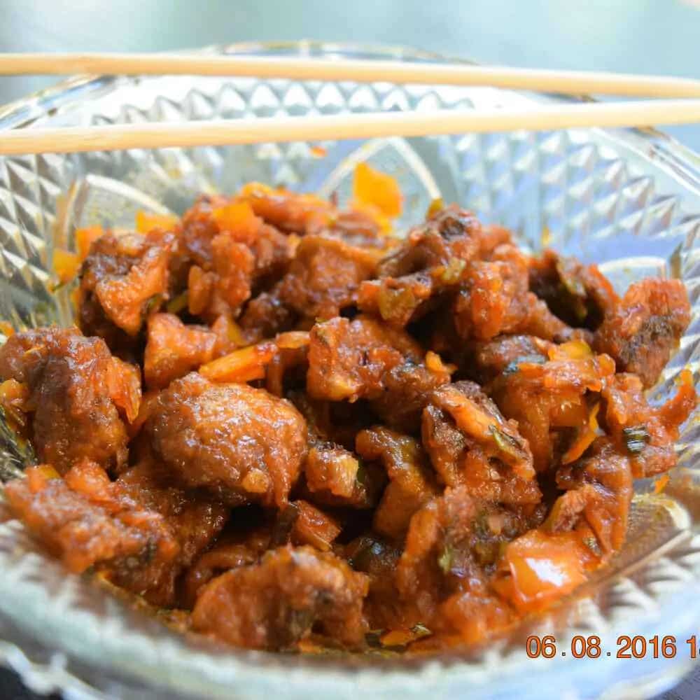 How to make Dry Mushroom Manchurian Recipe