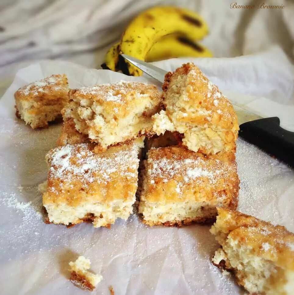 How to make Eggless Banana Brownie Recipe